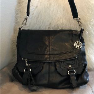The SAK black leather bag